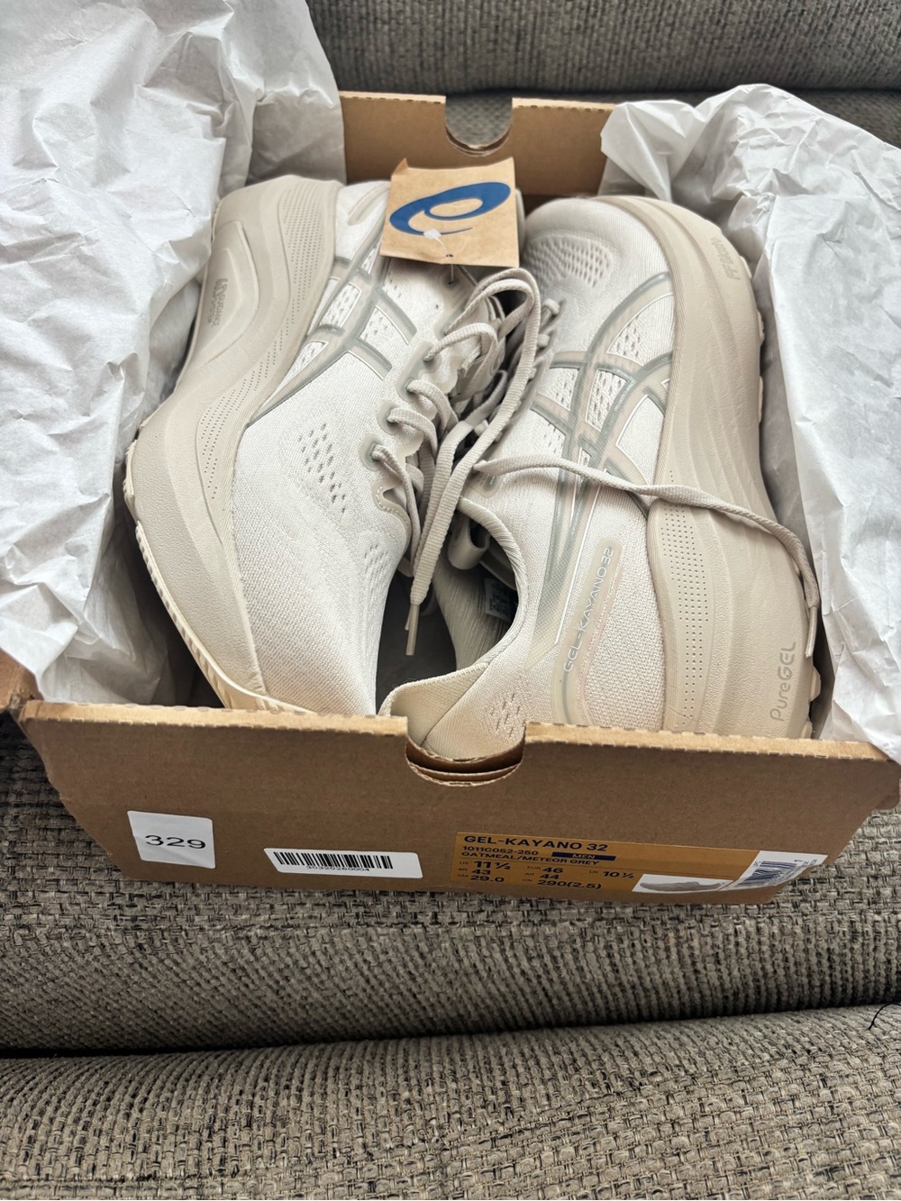 ASICS GEL-Kayano 27 Men’s Running Shoes - Cream